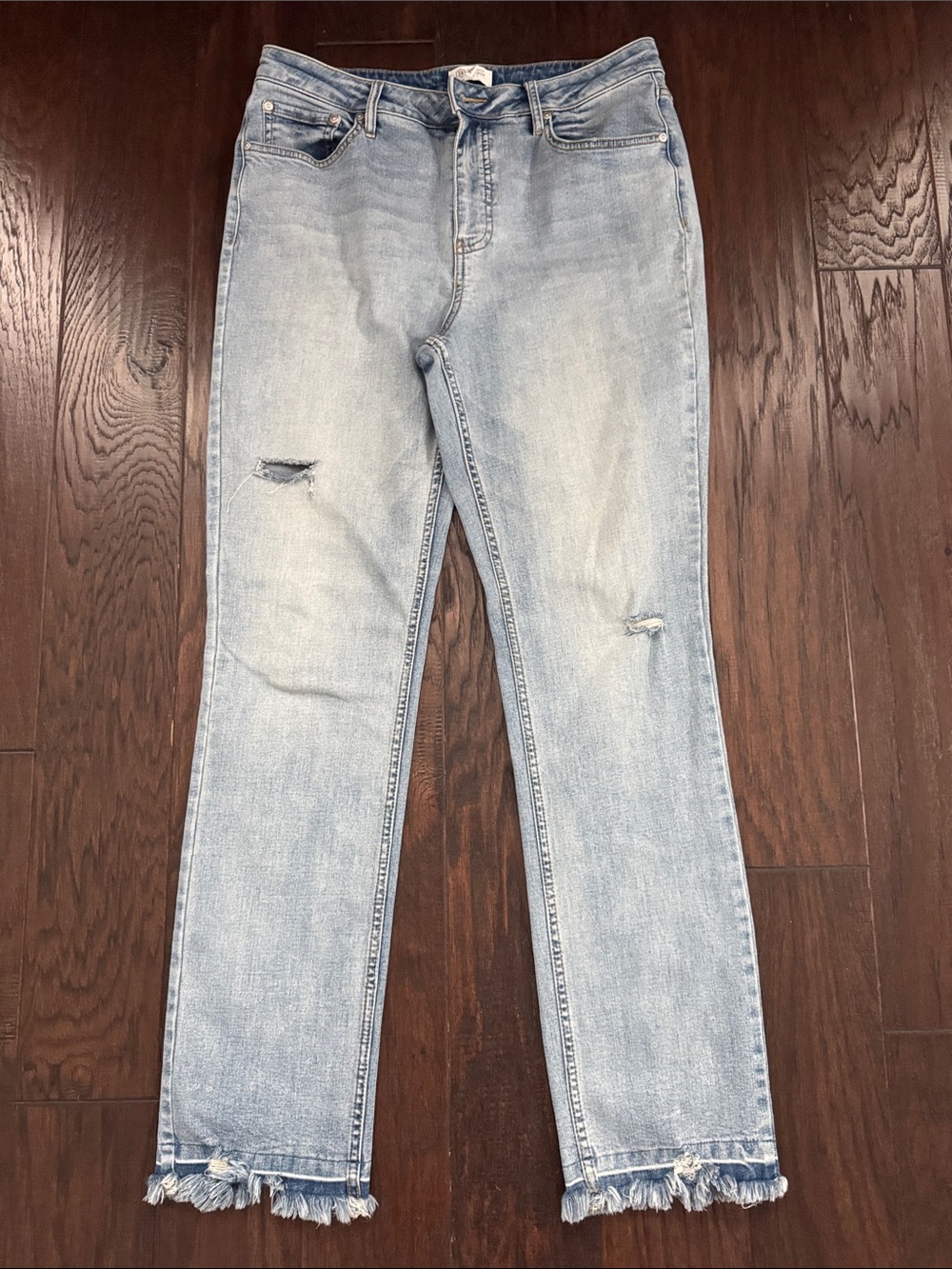 Candace Cameron Bure Light Wash Straight Leg Jeans